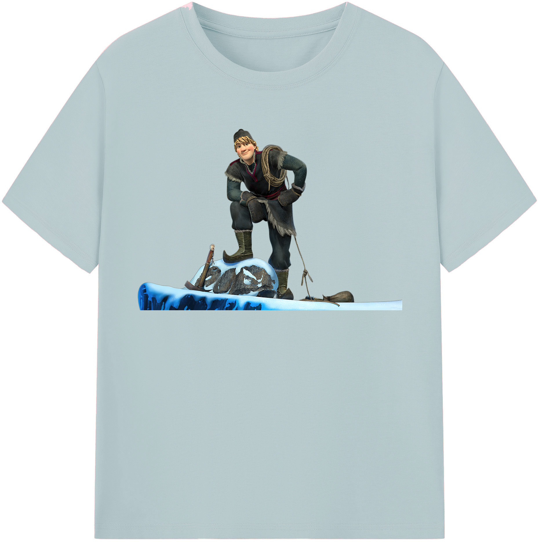 （画像用） アナと雪の女王 アンナ エルサ Frozen Anna Elsa 綿100％半袖Tシャツ（フロントプリント）